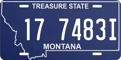MT license plate 177483I