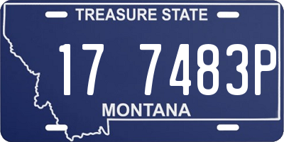 MT license plate 177483P