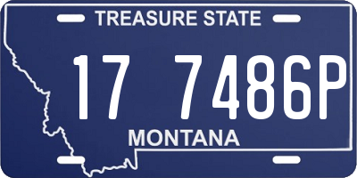 MT license plate 177486P