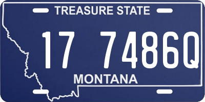 MT license plate 177486Q