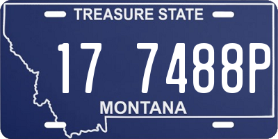 MT license plate 177488P