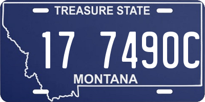 MT license plate 177490C