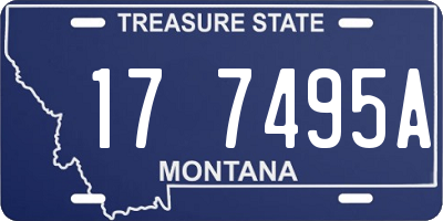 MT license plate 177495A