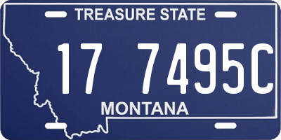 MT license plate 177495C