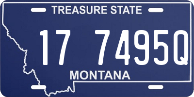 MT license plate 177495Q