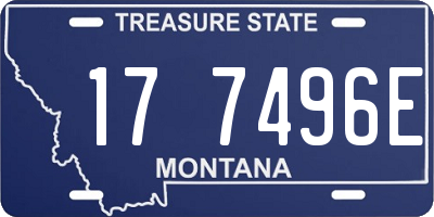 MT license plate 177496E