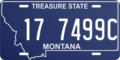 MT license plate 177499C