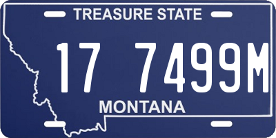 MT license plate 177499M