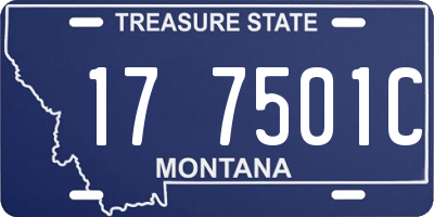 MT license plate 177501C