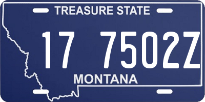 MT license plate 177502Z