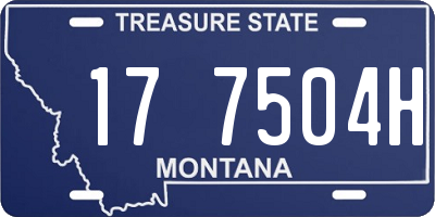 MT license plate 177504H