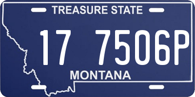 MT license plate 177506P