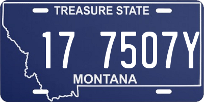 MT license plate 177507Y