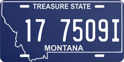 MT license plate 177509I