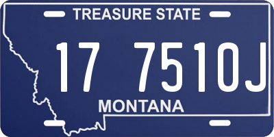MT license plate 177510J