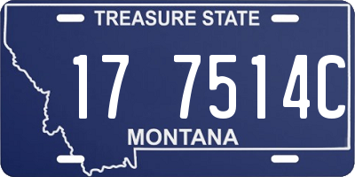 MT license plate 177514C