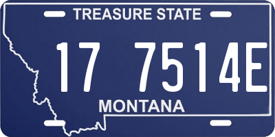 MT license plate 177514E