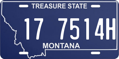 MT license plate 177514H