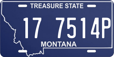 MT license plate 177514P