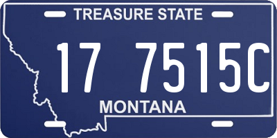 MT license plate 177515C