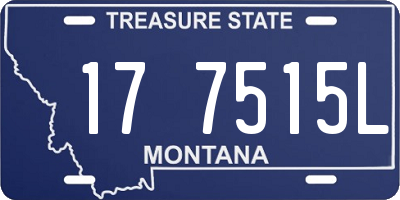 MT license plate 177515L