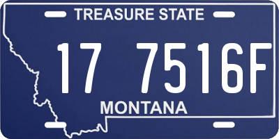 MT license plate 177516F