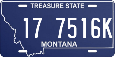 MT license plate 177516K