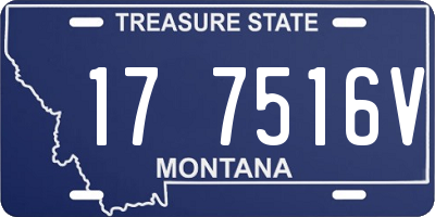MT license plate 177516V
