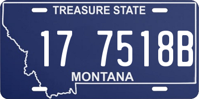 MT license plate 177518B