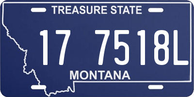 MT license plate 177518L