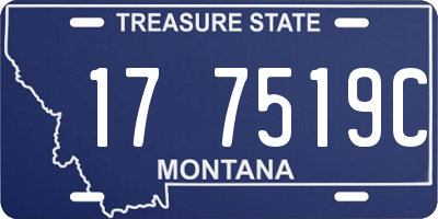 MT license plate 177519C