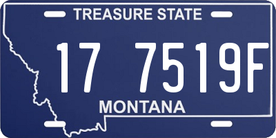 MT license plate 177519F
