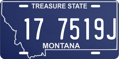 MT license plate 177519J