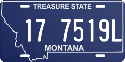 MT license plate 177519L