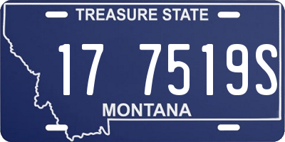 MT license plate 177519S