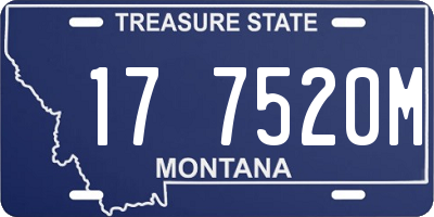 MT license plate 177520M