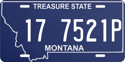 MT license plate 177521P