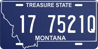 MT license plate 177521Q