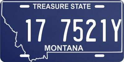 MT license plate 177521Y