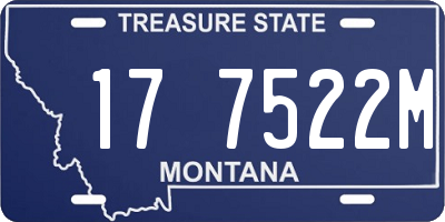 MT license plate 177522M