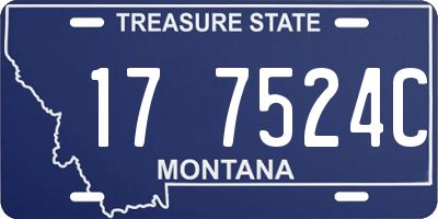 MT license plate 177524C
