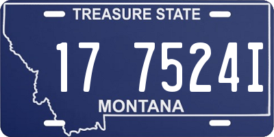 MT license plate 177524I