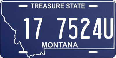 MT license plate 177524U