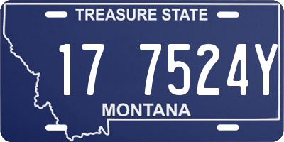 MT license plate 177524Y