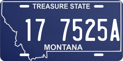 MT license plate 177525A