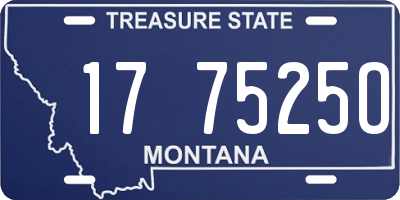MT license plate 177525O