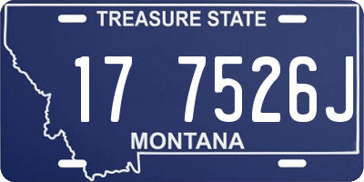 MT license plate 177526J