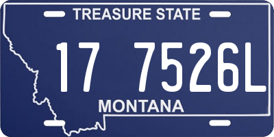 MT license plate 177526L