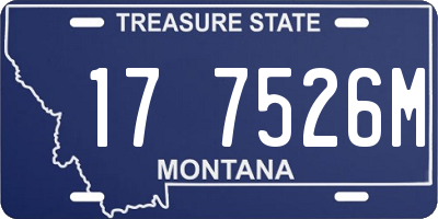 MT license plate 177526M