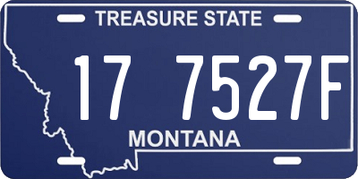 MT license plate 177527F